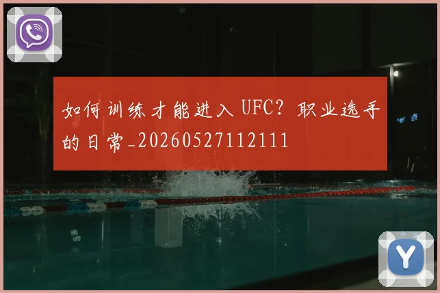 如何训练才能进入 UFC？职业选手的日常_20260527112111